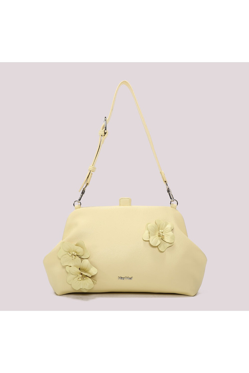 BORSA A BAULETTO CON FIORI MIMI-MUA