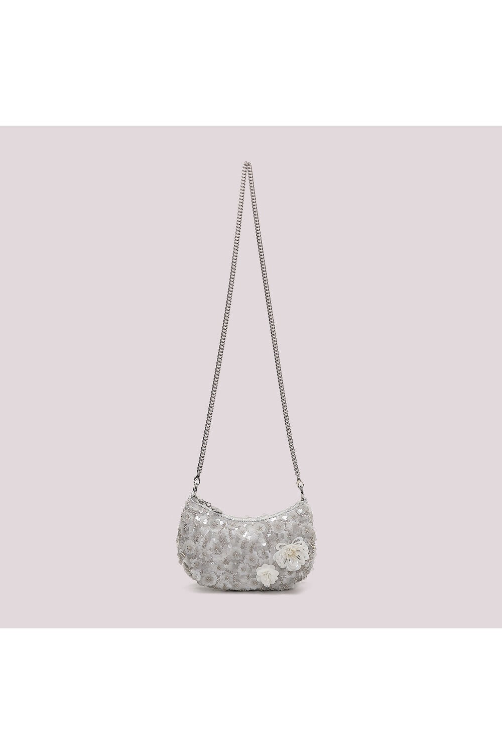 BORSA PAILLETTES CON FIORI Mimi-Mua