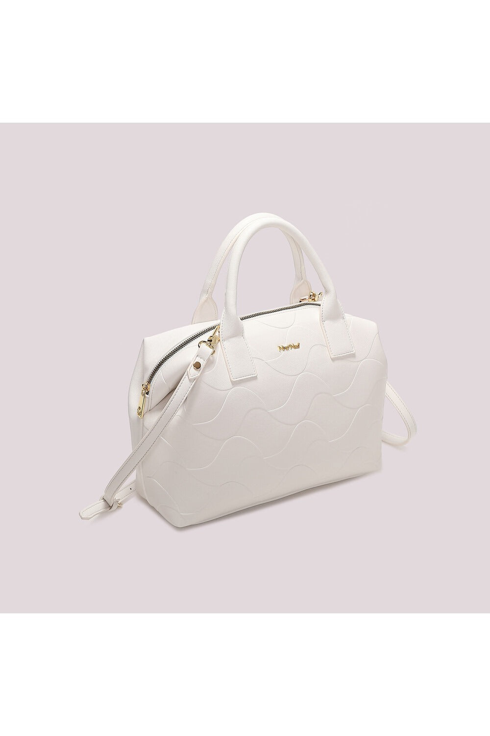 BORSA A BAULETTO CON MOTIVO AD ONDA MIMI-MUA