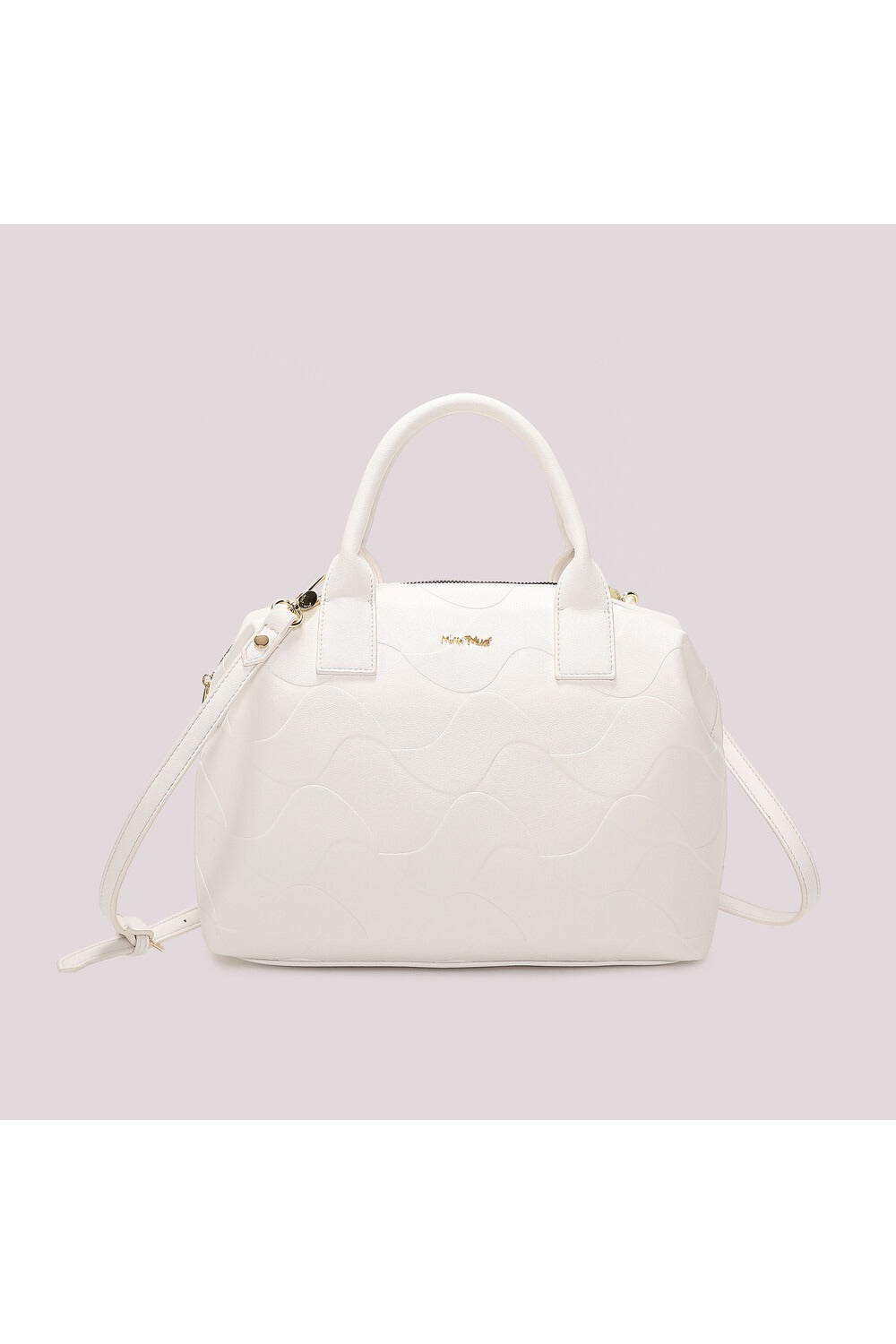 BORSA A BAULETTO CON MOTIVO AD ONDA MIMI-MUA