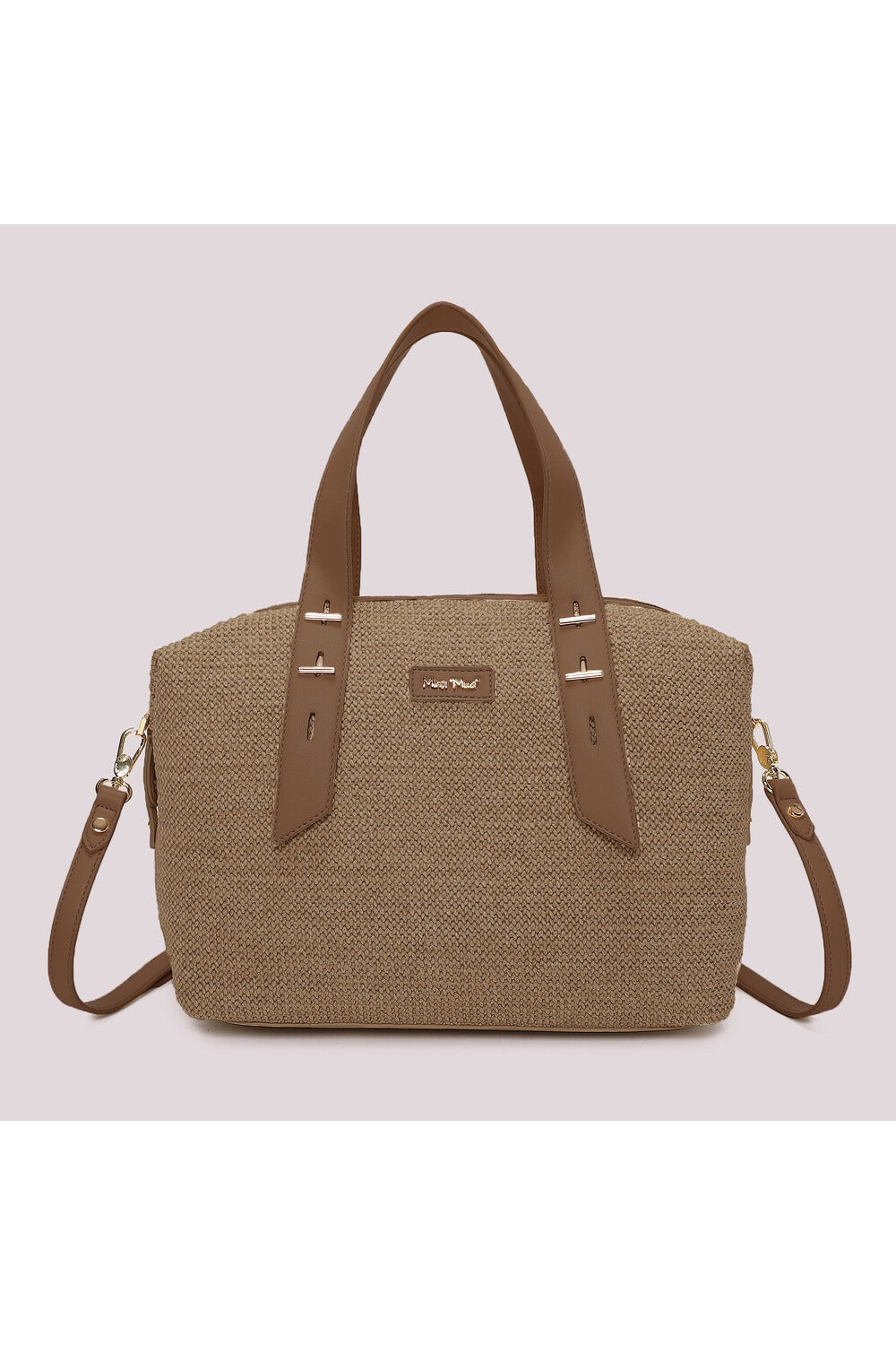 BORSA A BAULETTO IN PAGLIA MIMI-MUA