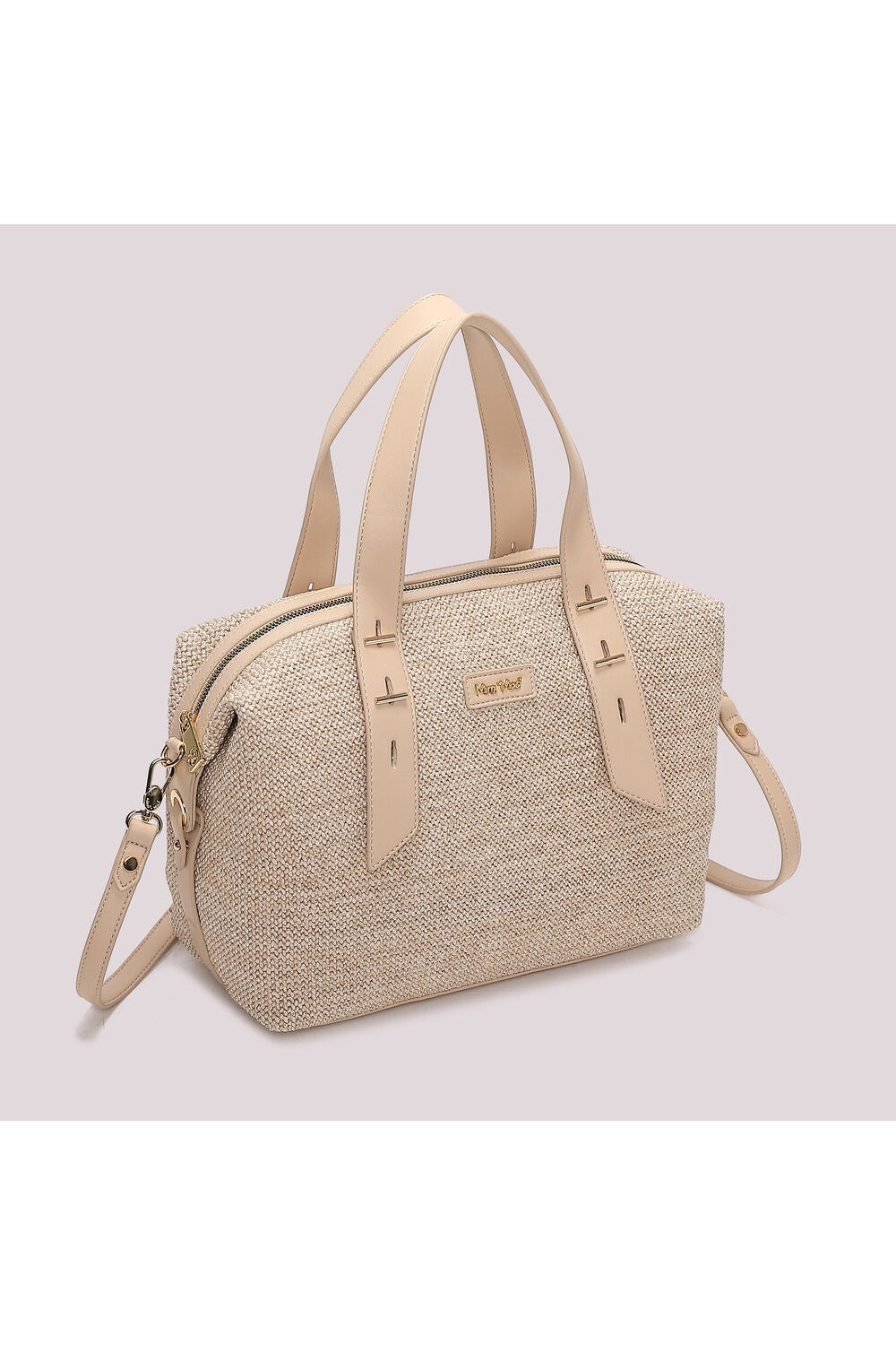 BORSA A BAULETTO IN PAGLIA MIMI-MUA