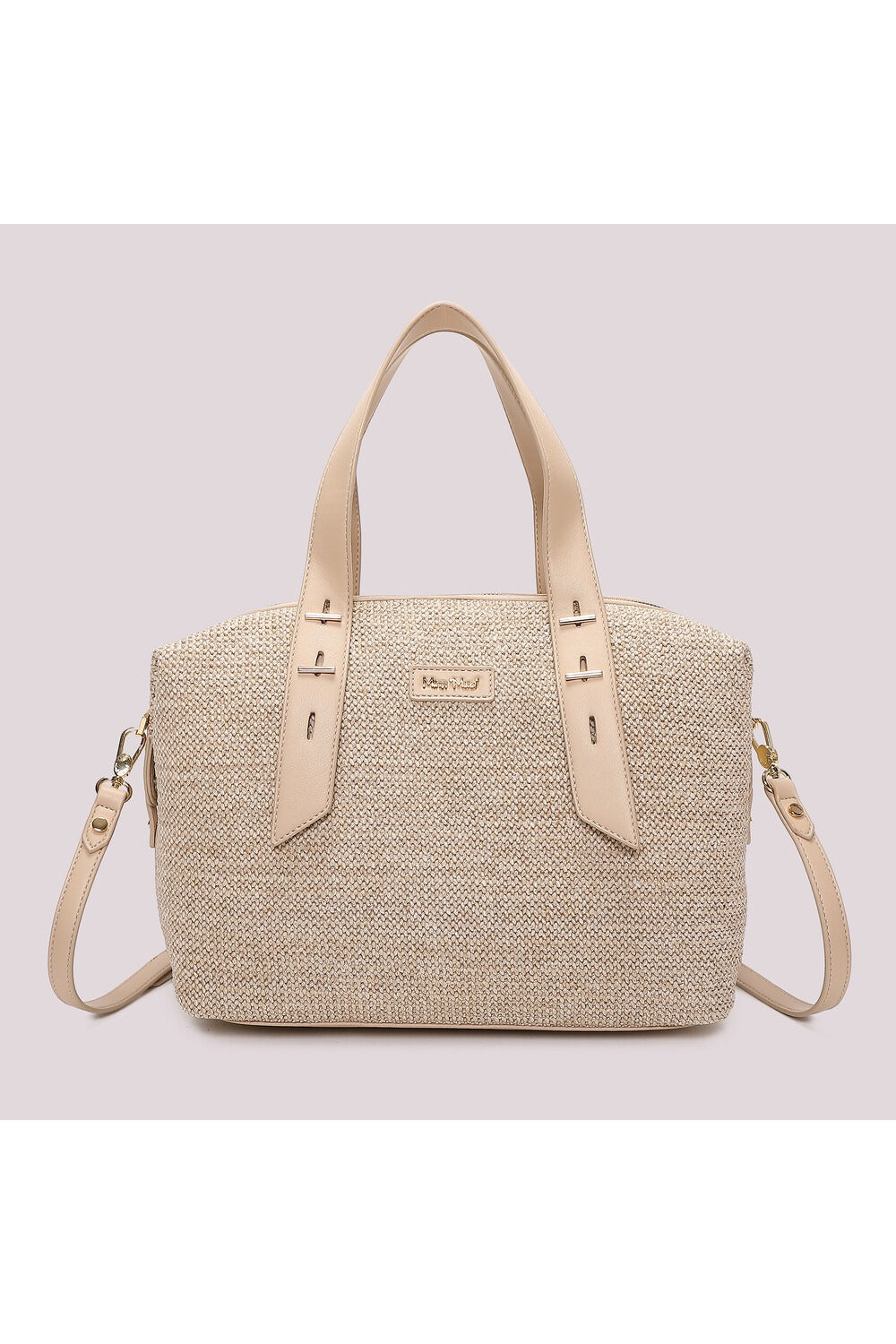 BORSA A BAULETTO IN PAGLIA MIMI-MUA