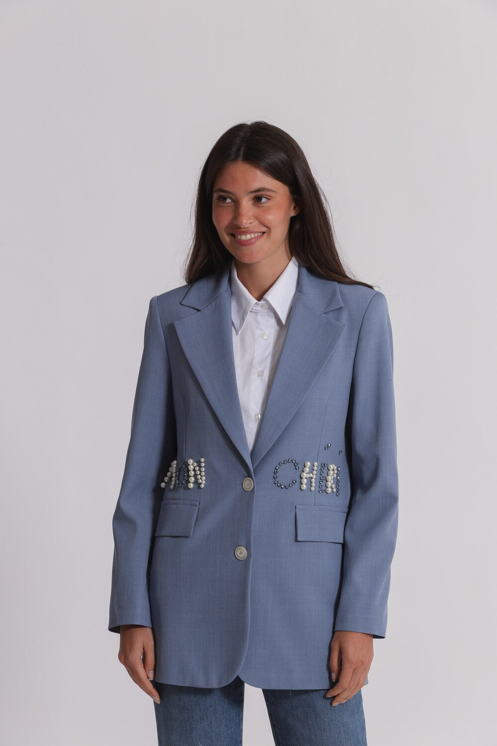 GIACCA CON DETTAGLIO SCRITTA FRONTALE MIMI-MUA