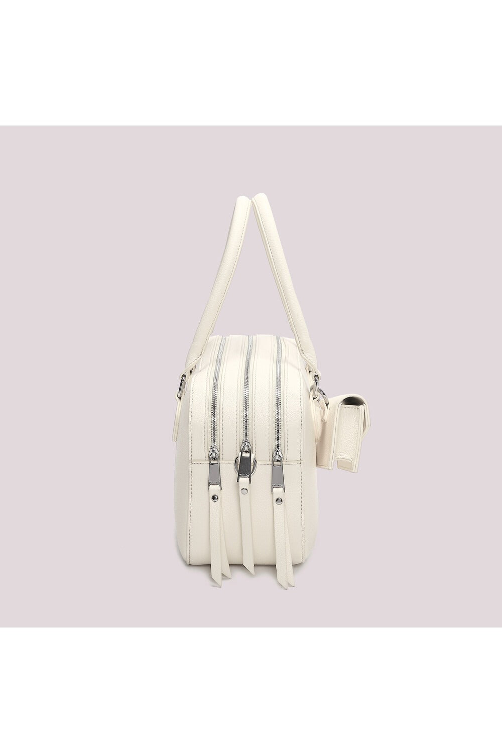 BORSA A SPALLA CON 3 ZIP E BORSINA IN MINIATURA MIMI-MUA