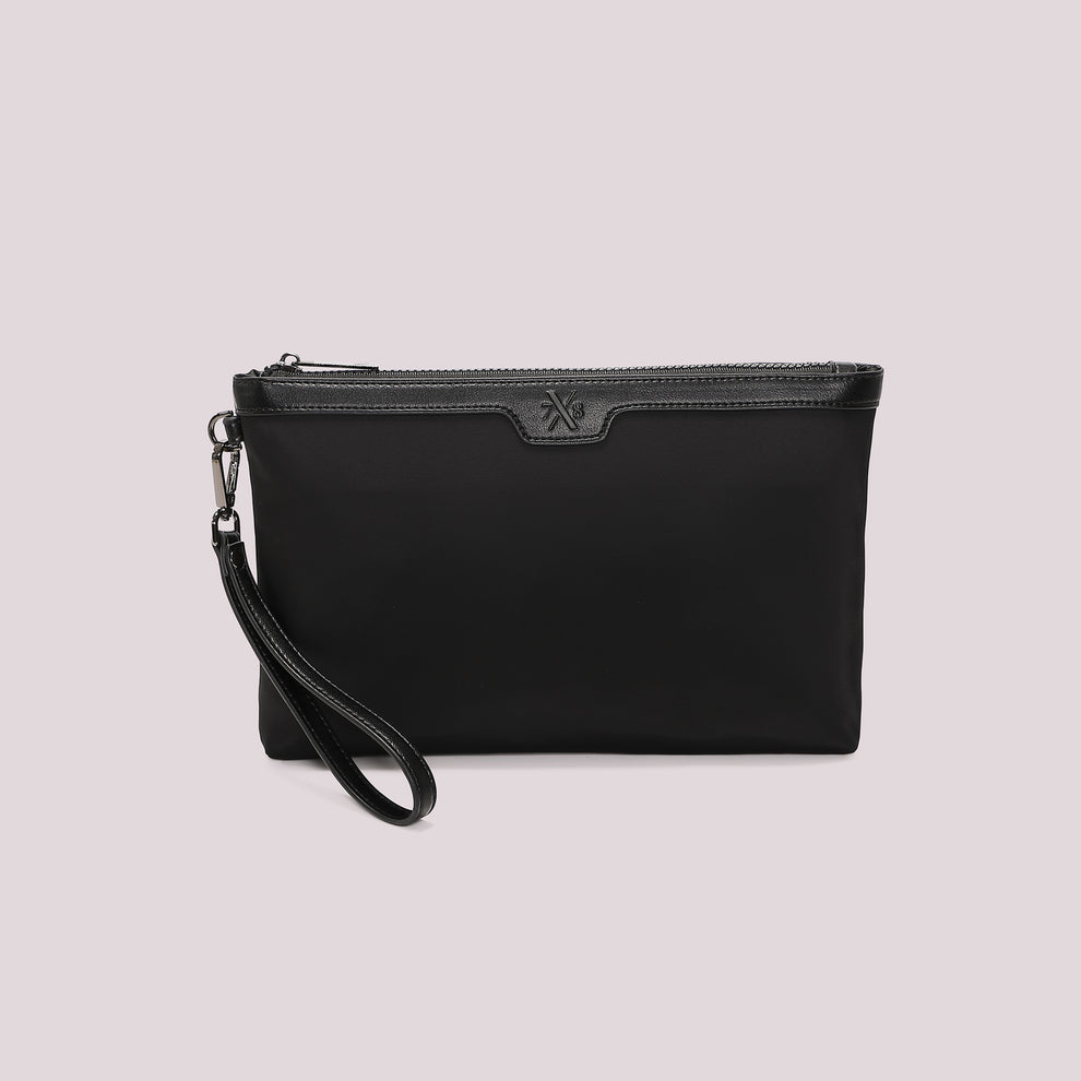 POCHETTE IN NYLON IN TINTA UNITA 7x8