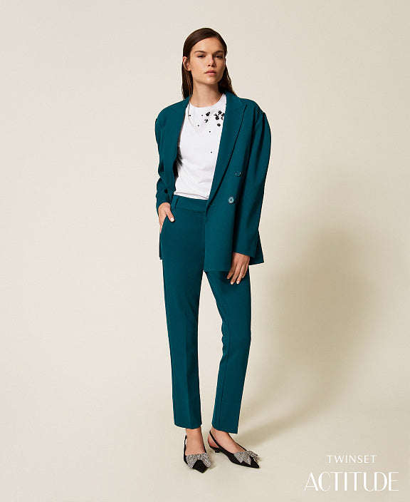 Pantaloni a gamba dritta Twinset