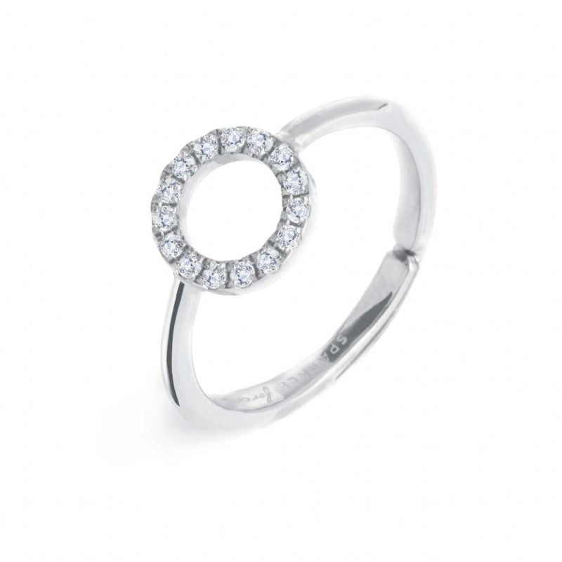 Anello cerchio con zirconi bianchi MARLU'