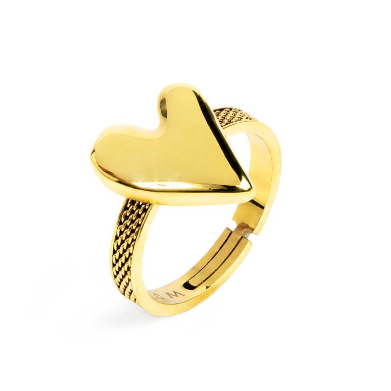 Anello con cuore irregolare MARLU'