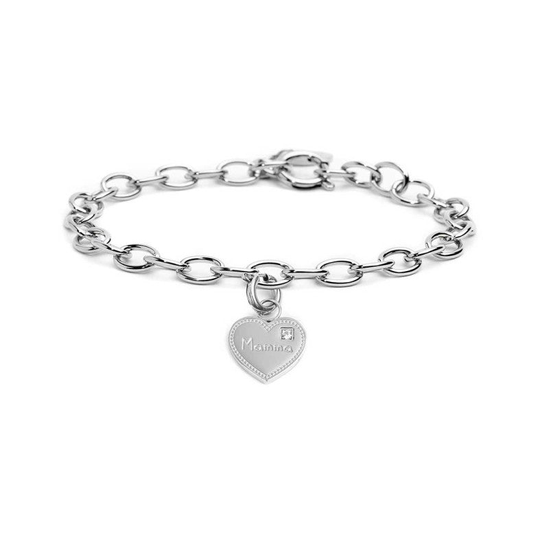 Bracciale con pendente cuore mamma Marlù