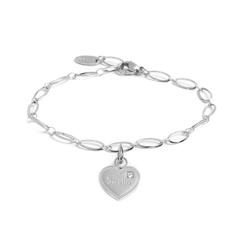 Bracciale con pendente cuore sorella Marlù