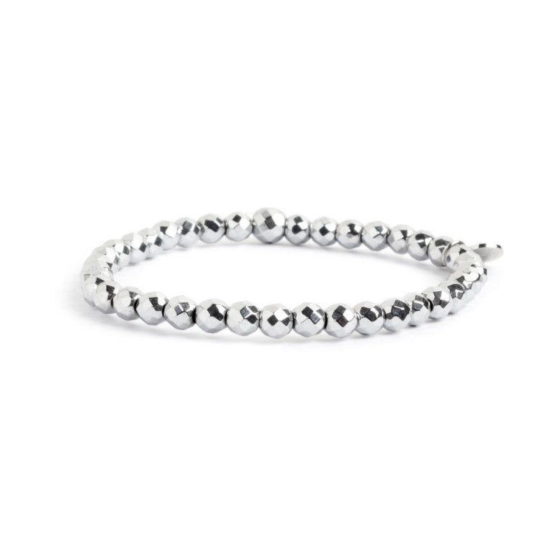 Bracciale elastico sfere sfacettate 4mm MARLU'