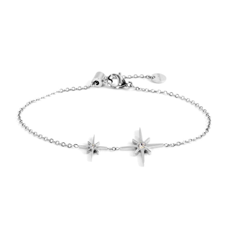 Bracciale rosa dei venti doppio pendente Marlù
