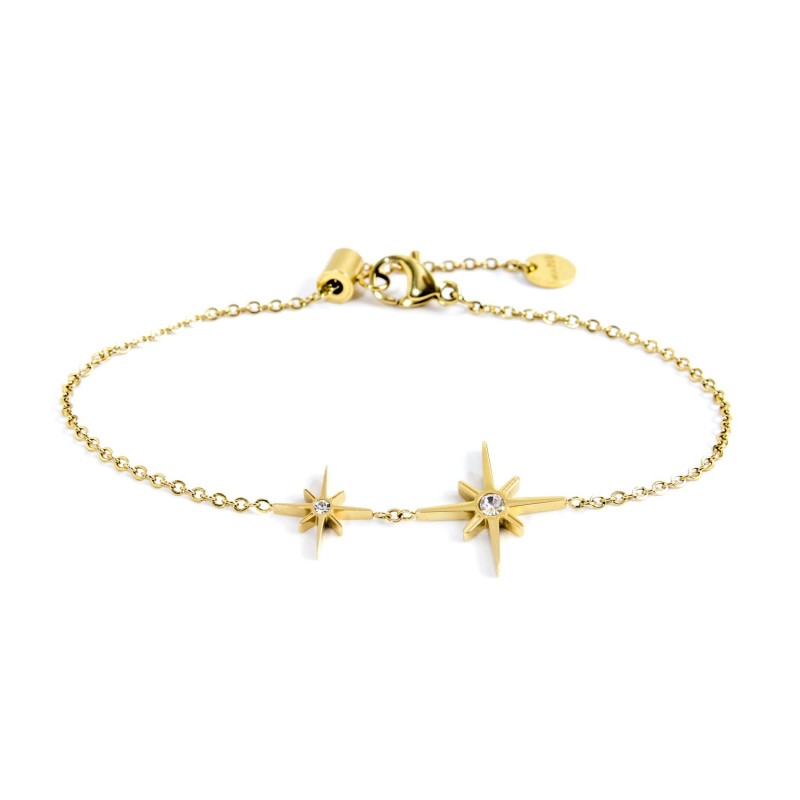 Bracciale rosa dei venti doppio pendente Marlù