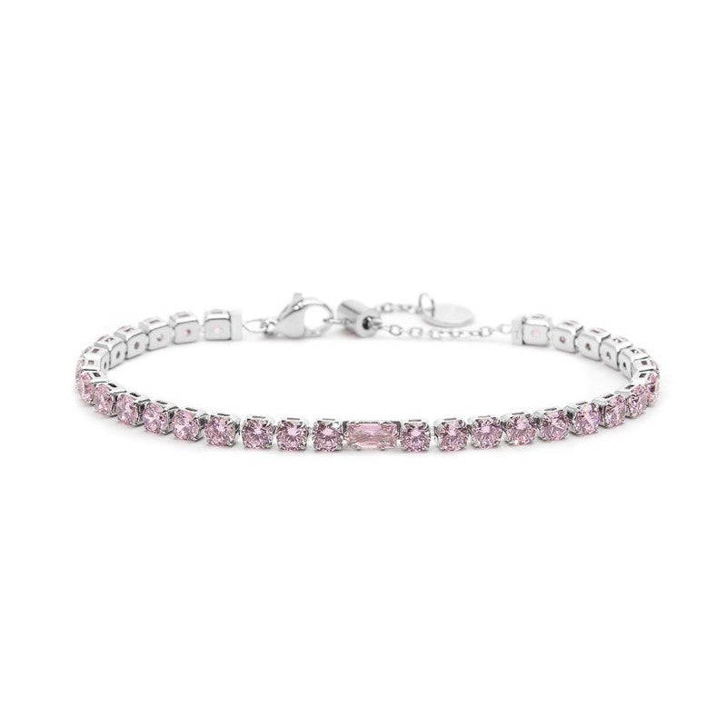 Bracciale tennis 4mm con zircone centrale MARLU'