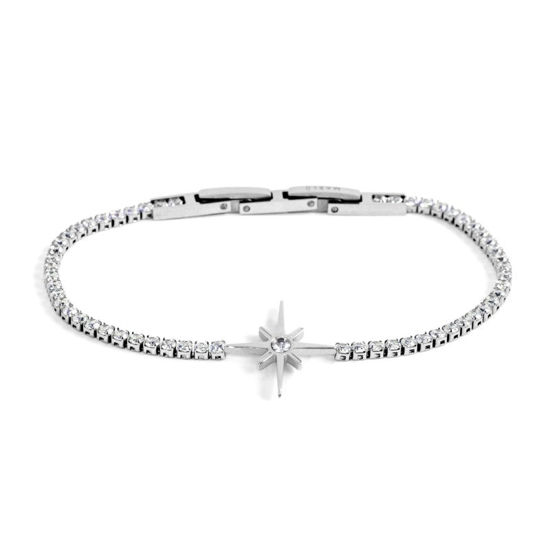 Bracciale tennis rosa dei venti Marlù