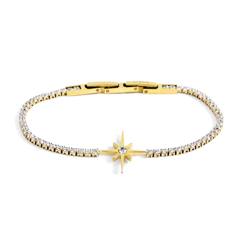 Bracciale tennis rosa dei venti Marlù