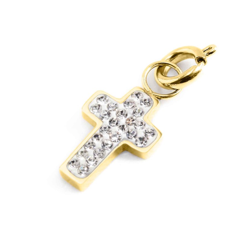 Charm croce con cristalli MARLU'