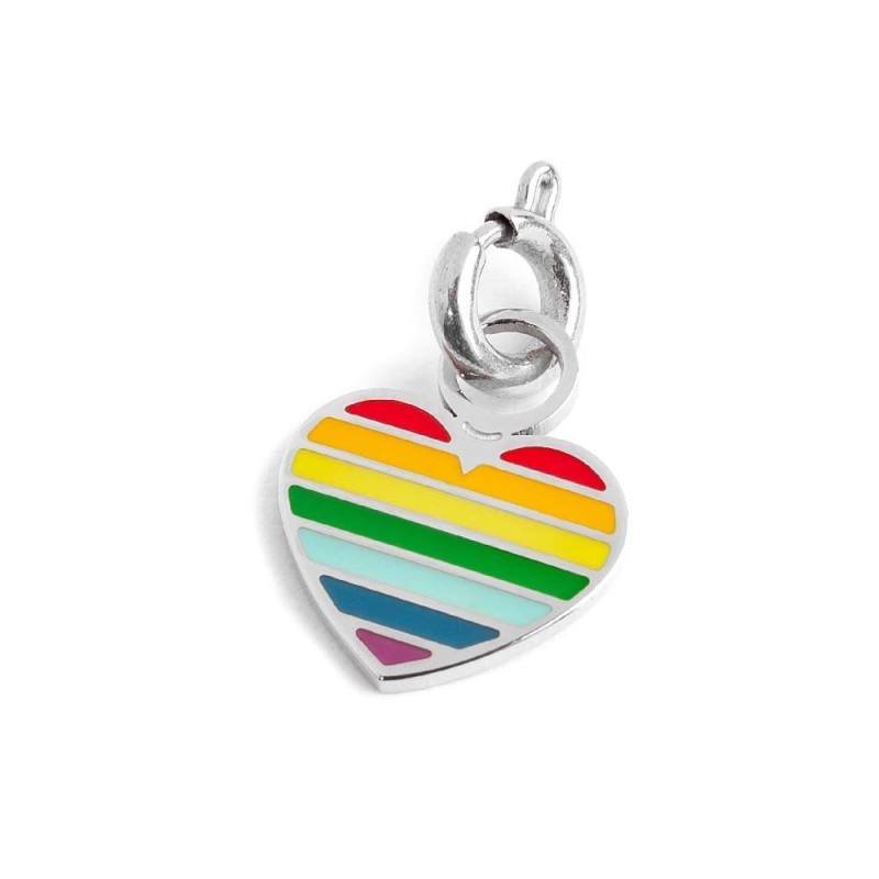 Charm cuore arcobaleno MARLU'