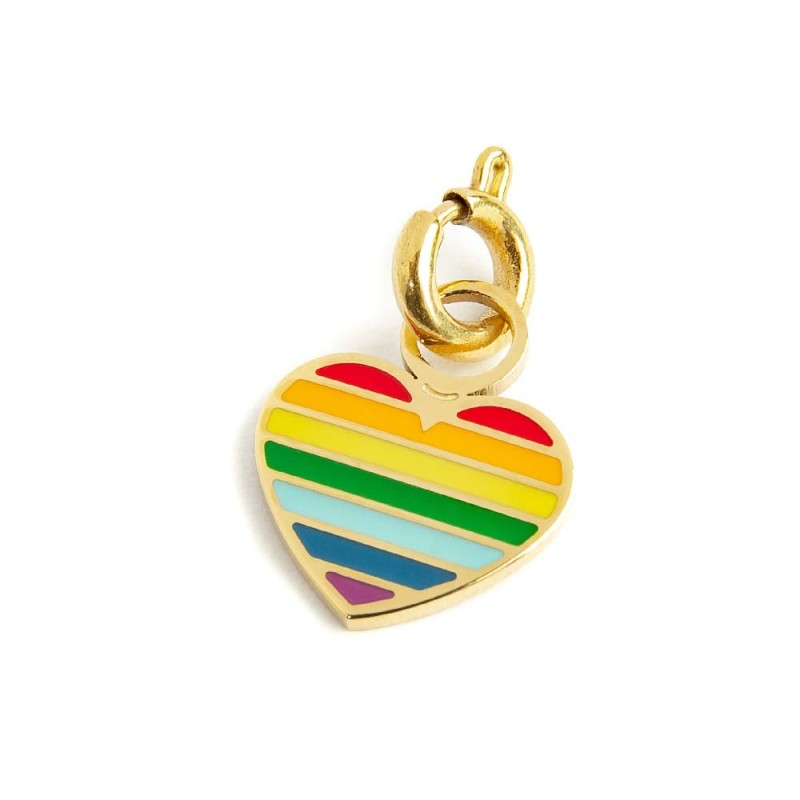 Charm cuore arcobaleno MARLU'