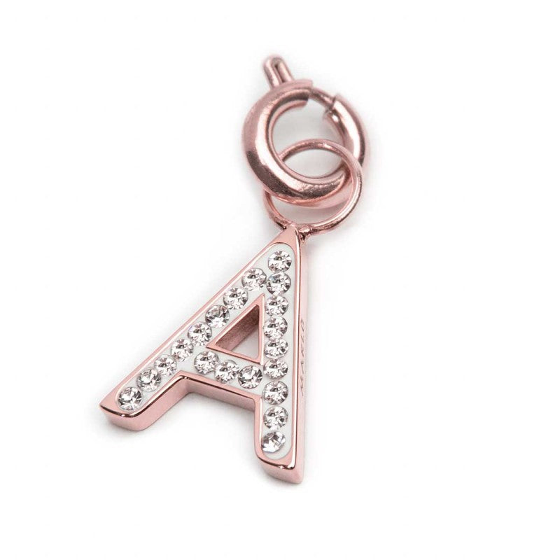 Charm lettera con cristalli MARLU'