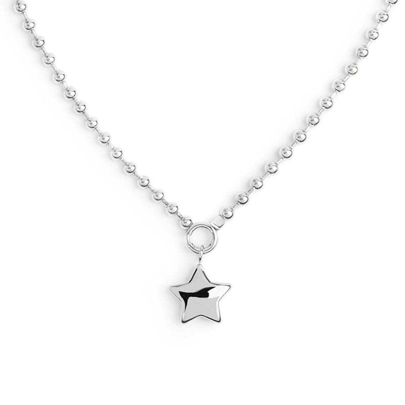 Collana catena a sfere con stella Marlù
