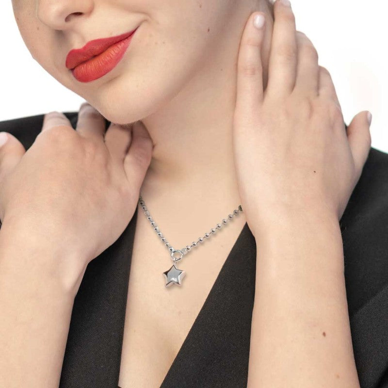 Collana catena a sfere con stella Marlù