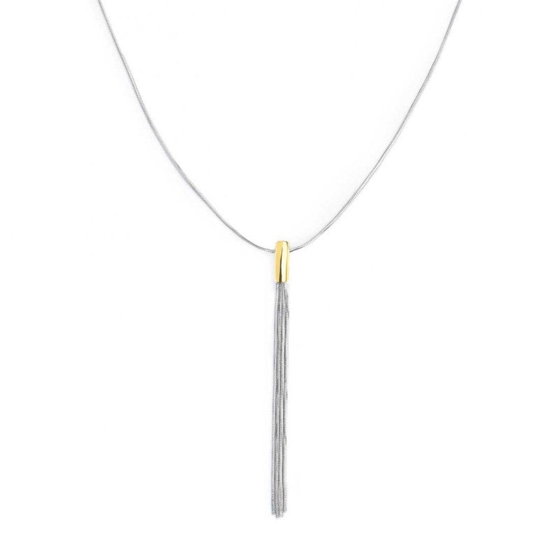 Collana con centrale pendente multifilo Marlù