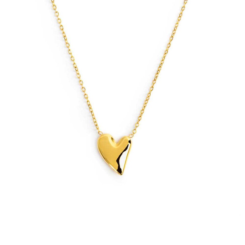 Collana con cuore irregolare centrale Marlù