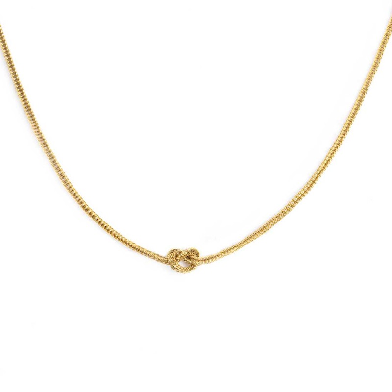 Collana con nodo catena knoted Marlù