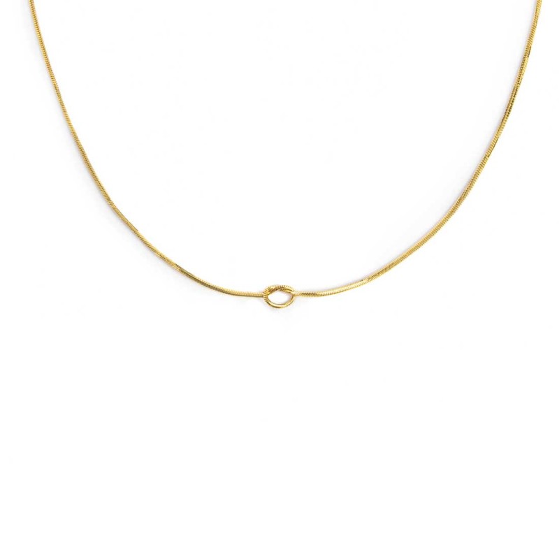 Collana con nodo catena snake Marlù