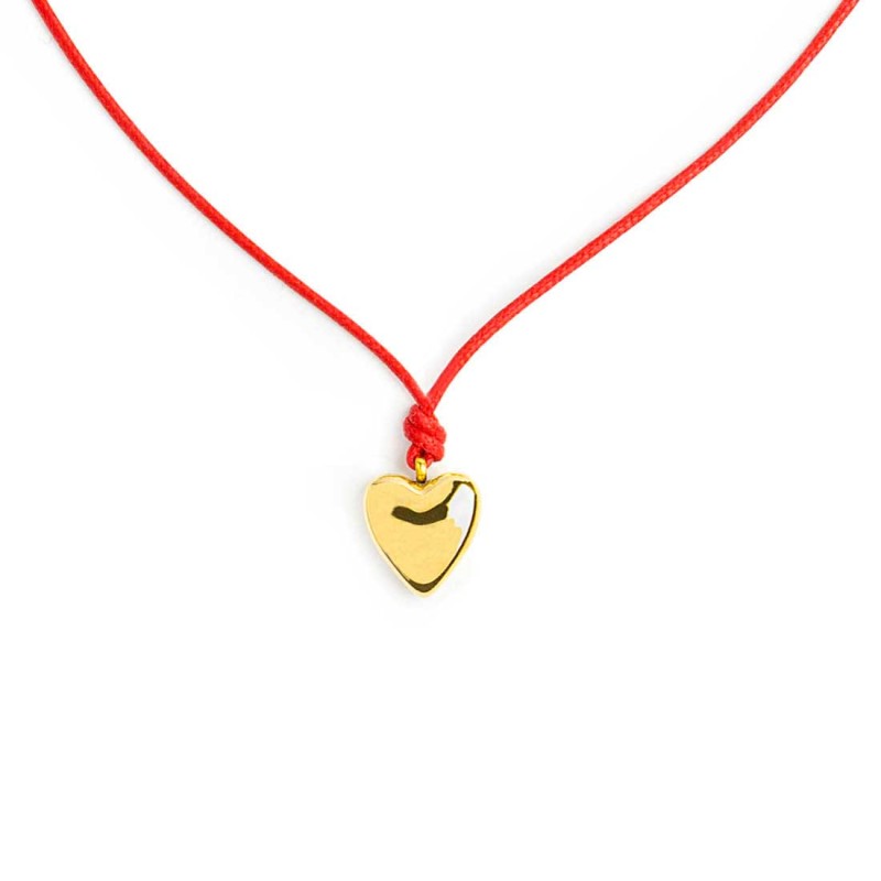 Collana cordino con cuore Marlù