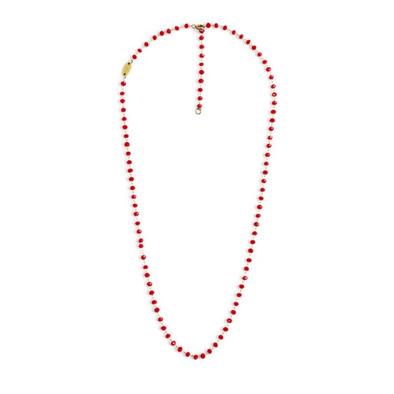 Collana cristalli sfaccettati Marlù