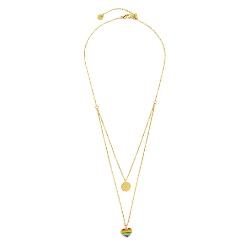 Collana cuore arcobaleno Marlù