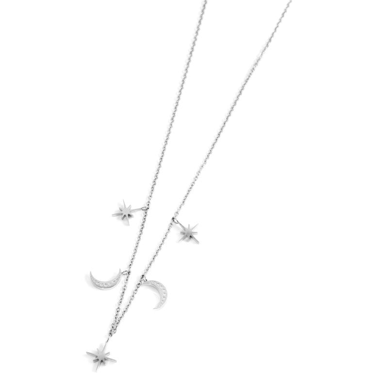 Collana lune e rosa dei venti con pendente rosa dei venti Marlù