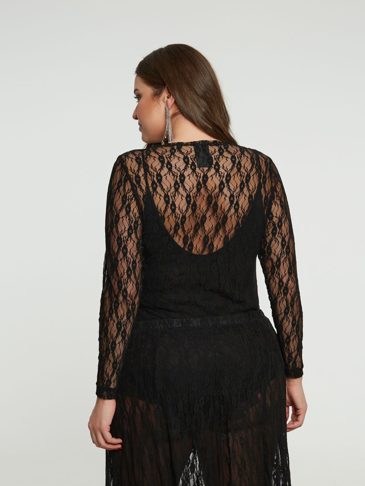 Maglia con pizzo Mat