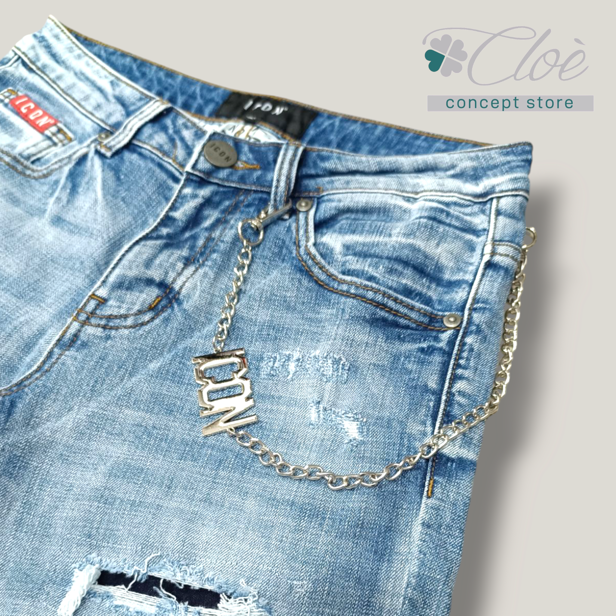 JEANS CON STRAPPI ICON