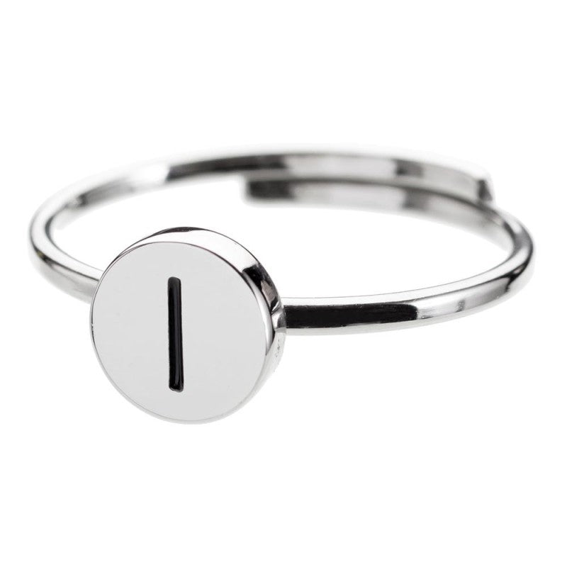 Anello con lettera smaltata MARLU'