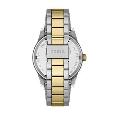 Orologio multifunzione Pearson 42 mm con bracciale in acciaio bicolore Fossil