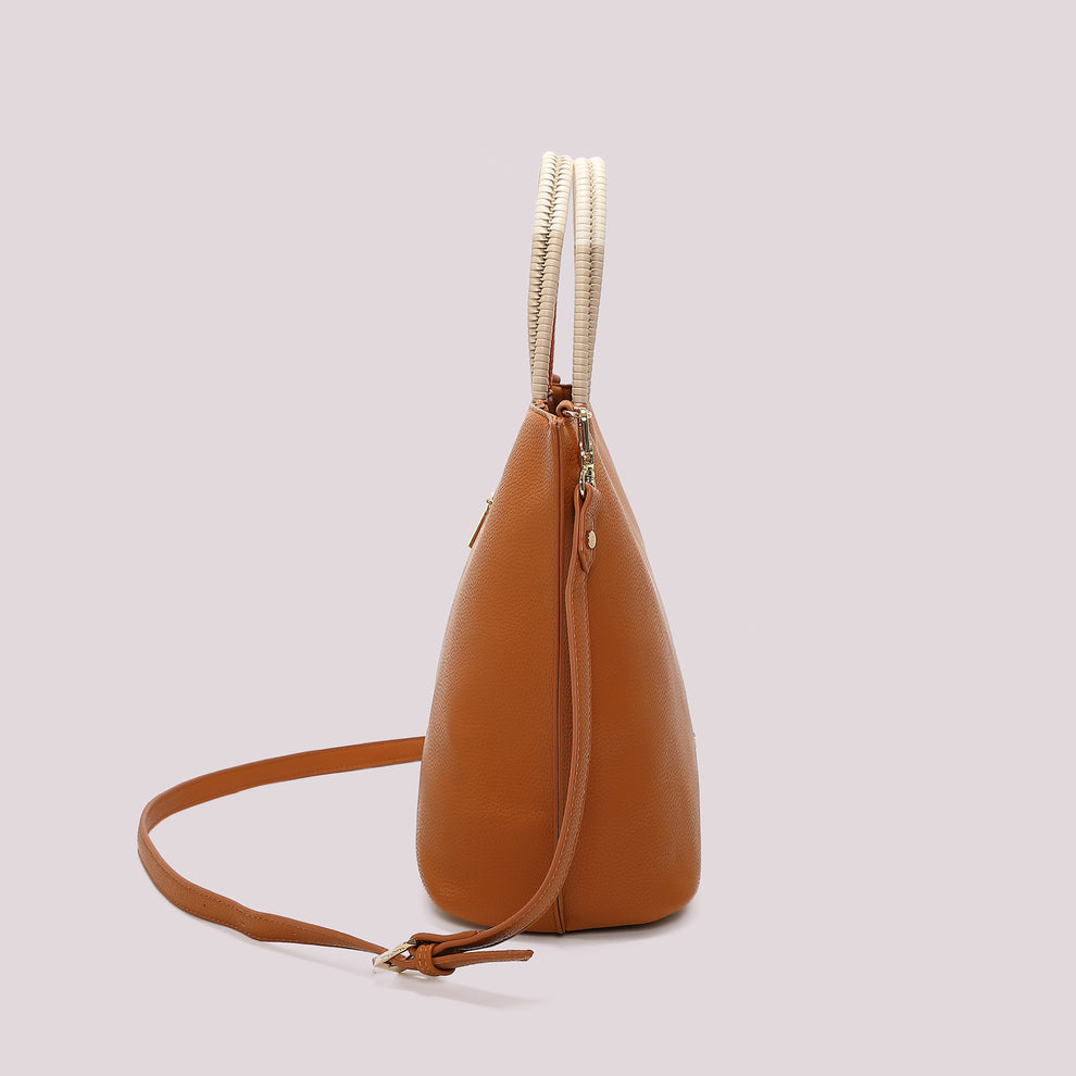 BORSA SHOPPING CON MANICO INTRECCIATO MIMI-MUA