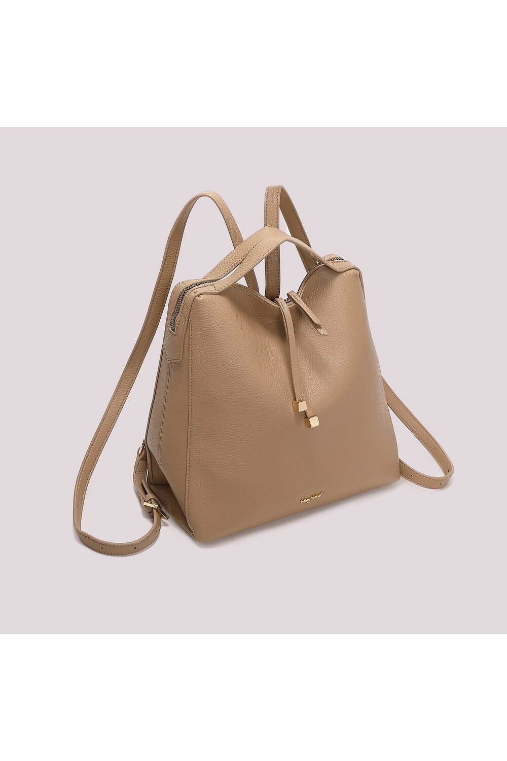 ZAINO CON TIRA ZIP CON DETTAGLIO QUADRATO Mimi-Mua
