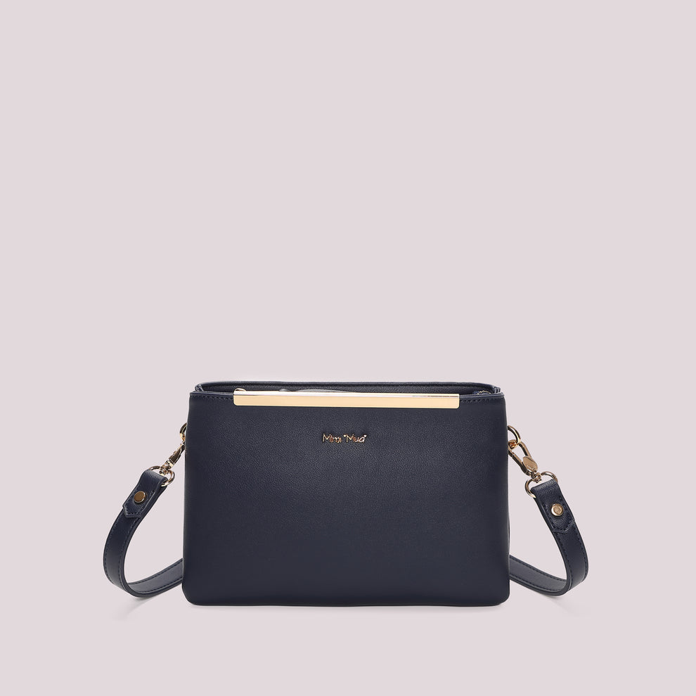 BORSA A TRACOLLA CON DETTAGLIO DORATO MIMI-MUA