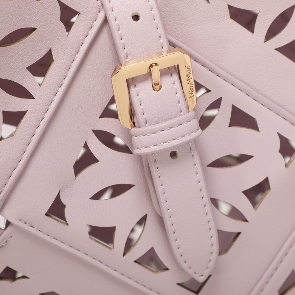 BORSA A TRACOLLA CON MOTIVO TRAFORATO MIMI-MUA