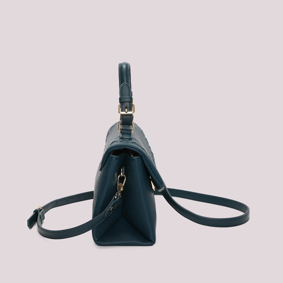 BORSA A MANO CON CUCITURE A VISTA MIMI-MUA