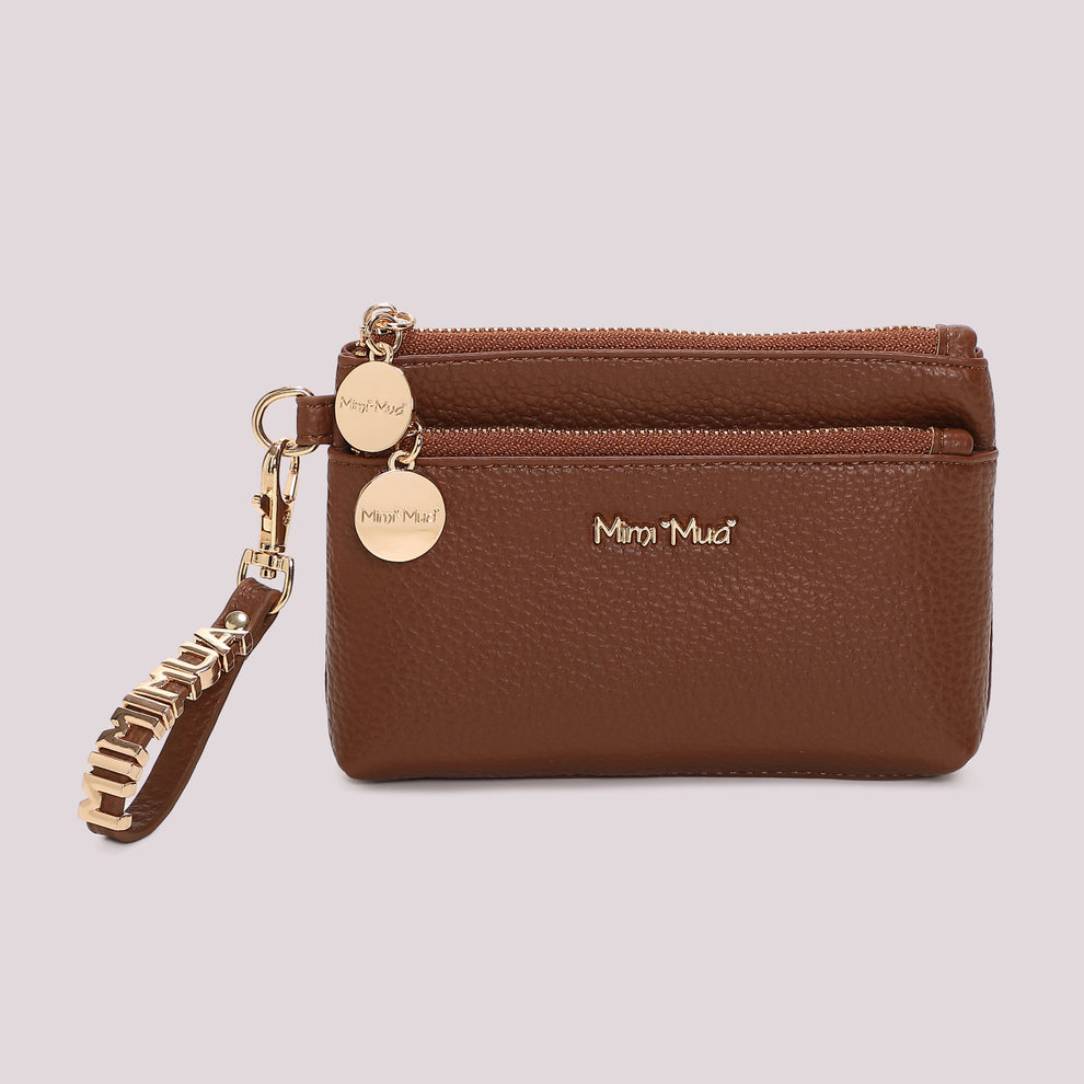 PORTAFOGLIO PICCOLO BASIC CON TIRA ZIP LOGATO MIMI-MUA