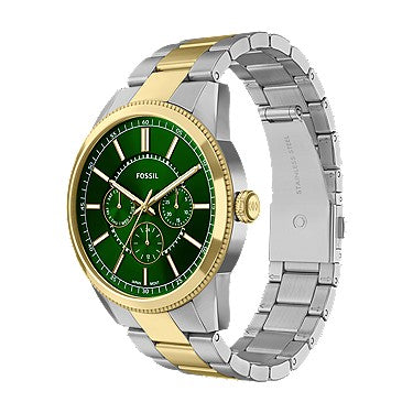 Orologio multifunzione Pearson 42 mm con bracciale in acciaio bicolore Fossil