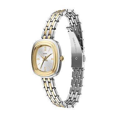 Orologio Emerson 30 mm a tre sfere con bracciale in acciaio bicolore Fossil