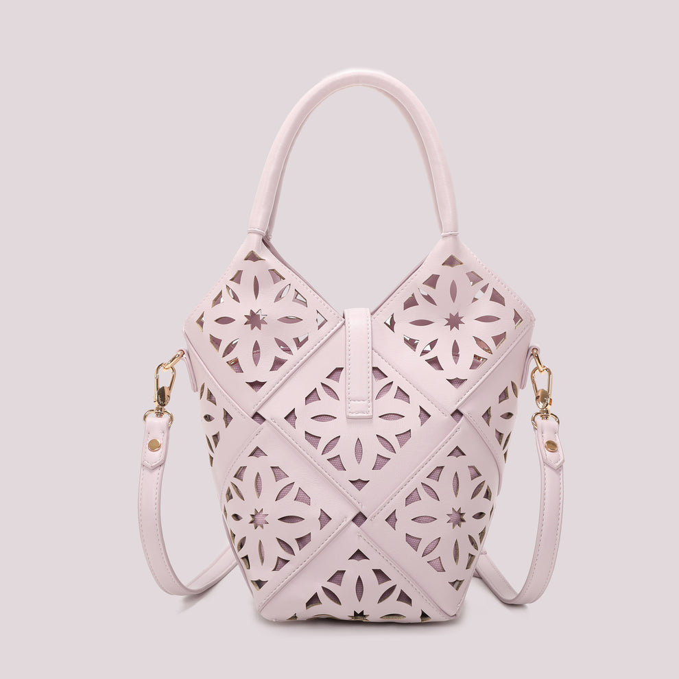 BORSA A TRACOLLA CON MOTIVO TRAFORATO MIMI-MUA