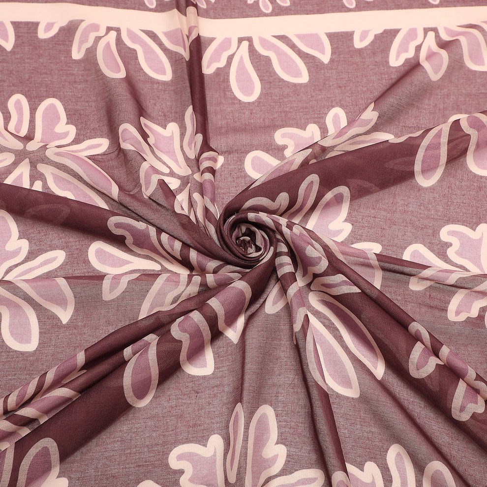 FOULARD FLOWER BOTTOM (135X135 cm) MIMI-MUA