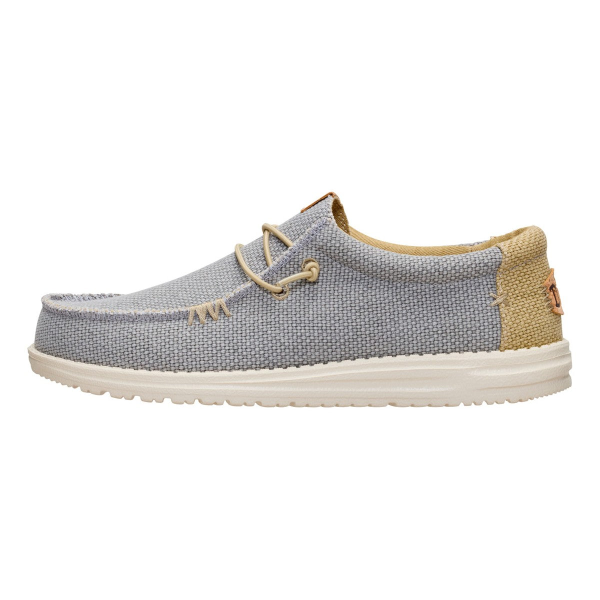 Wally braided Flannel Grey/olive Grey HEY DUDE